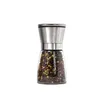 Stainless Steel Pepper Mills Grinder Manual Thumb Push Salt Grinder Pepper Mill Machine Spice Sauce Grinder Kitchen Tools Q2