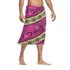 Chemises décontractées pour hommes Tonga polynésienne Hawaii Fidji Guam Samoa Pohnpei Tribal Tattoo Prints Vêtements Femmes Robe Correspondant Hommes Chemise Rose Lovers