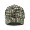 Berretti da baseball Berretto da baseball da esterno Cappello da uomo Plaid Hard Top Donna Protezione solare Panama Cappelli con visiera sportiva