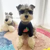 Tasarımcı Köpekler Tişörtler Marka Köpek Giyim Pamuk Yaz Köpek Giysileri Klasik Mektup Desenli Yumuşak Köpek Sweatshirt Sweatshirt Küçük Köpek Çilek Pembesi S A689