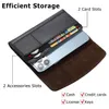 Étui pour téléphone portable pochette horizontale en cuir PU avec porte-carte à boucle de ceinture universel