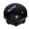 Mini rund vattentät motorbåtmotorcykelmätare DC5V 48V LED -panel Digital voltmeter Tester Monitor Display Voltmeter ZZ