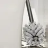 Toilet Brushes Holders Gunmetal Gray Aluminum Toilet Brush Holders Shelf Wall Mounted WC Wash Cleaning Set Bathroom Organizer Cleaner Tools 231124