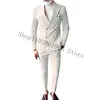 Costumes pour hommes Blazers 2023 Dernier Costume Blazer Pantalon Designs Slim Fit Revers Double Boutonnage 2 Pièces Hommes Groom Wear Costume Homme 231124