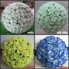 Dekorativa blommor 10 st/parti 12 "30 cm Artificial Simulation Silk Kissing Ball For Wedding Valentine's Day Party Decoration 8 Färger