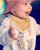 Bavoirs Burp Cloths Bavoir en gaze imprimé uni en pur coton pour enfants, serviette en boule de bave, bavoir pour bébé multicolore L231125