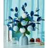 Dekorative Blumen künstliche künstliche Hortensien-Blumenarrangements für Hausgarten-Party-Hochzeits-Dekoration im mediterranen Stil