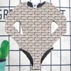 Vintage Pattern One Piece Swimsuit Women Bikini Fashion Pullover Mesh Swimsuit Long Sleeve Beach Swimwear