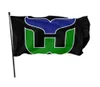 Hartford Whalers Classic Flags 3x5ft 100dポリエステル高速屋外の鮮やかな色2つの真鍮Grommets2680073