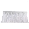 Table Skirt 6/9ft Cloth For Events Sweet Skirts Wedding Accessories Decoration Birthday Party Tablecloth Rectangular Linen Covers Pink