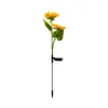 Ground Stake Light With Solar Panel IP65 Waterproof Automatic On/off Powered Outdoor Garden Decorative Landscape Lamp