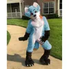 Mascot Blue Fox fofo Husky Cat Furuit Full Set Crianças adultas grandes eventos e fantasias