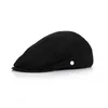 Cotton Adjustable Beret Women Men Casual Newsboy Caps Flat Ivy Cap Soft Solid Color Driving Cabbie Hat Unisex Black Cream Hats