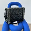 Designväska damer lyx hög kvalitet lyx mode vintage topplager kohud flip axel väska flygplats messenger väska