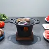 Griglie per barbecue Mini Grill Fornello ad alcool giapponese One Person Home Barbecue senza fumo Piastra per forno all'aperto Fornello per arrosti Strumenti per carne 231124