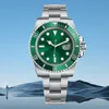 Designer Watches Clasp Mens Watch Men Automatic Sapphire rostfritt fast glidelock svart keramik Bezel Green Face Man Watches armbandsur