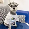 Designer cães roupas zebra padrão cão acessórios para garotas de garoto algodão respirável camiseta de estimação chihuahua yorkies bulldog pequenos suprimentos de roupas de estimação l a649