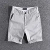 Mäns shorts sex färg casual shorts Men Summer Wear Shorts i fem byxa bomullskulan trend personlig fast färg 0227 försäljning 230426