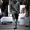 Herrspårar Hoodie Half Pants Setup Ströja Men 2023 Autumn High-End Sports Suit Casual Loose Two-Piece