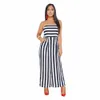 Kvinnors jumpsuits rompers Summer Stripe Tube Rompers Womens Jumpsuit Plus Size Jumpsuits for Women 230426