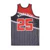 Средняя школа Penny Hardaway Jerseys 25 баскетбольная рубашка Команда Черный Moive Hiphop College сшитый в университете. Втащая винтажная винтаж