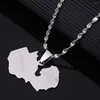 Chains Stainless Steel ZAMBIA Country Map Pendant Trendy Zambians Flag Necklace Chain Jewellery