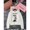 Mm Autumnwinter New Fashion Jacquard Cartoon Pattern Simple and Casual Versatile Knitted Sweater