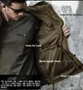 Chaquetas para hombres 2023 Chaqueta táctica para hombre Abrigo al aire libre Largo con capucha Trench Ejército Campo Militar Senderismo Impermeable Cortavientos