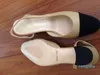 chan Classics Desinger Damen Sandalen aus echtem Leder Schuhe Slip On Shallow Sommer Slingback Plus Größe 35-41