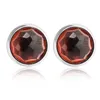 Серьги с заводом январская серьга с Garnet Authentic Sterling-Silver-Jewelry