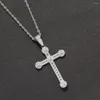 Подвесные ожерелья Bling Cross Corne Collece Crendants Men Men Hip Hop Jewelry CN368