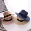 Berets Personalised Embroidered Boater Hat Summer - Wide Brim Embroidery Custom Straw Fedora