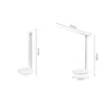 Lampes de table LED Lampe de bureau Gradation en continu USB Rechargeable Étudiant Protection des yeux Lampe de lecture Pliante Dortoir Veilleuses