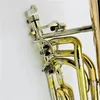 Neue Ankunft Bb/f Posaune Zwei-Kolben Zwei-Farbe Phosphor Bronze Messing Überzogene Professionelle Musik Instrument mit Fall