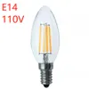 Hoge heldere filament LED -lampen Dimpelbaar 2W 4W 6W LICHTBLILBS LED -filament E27 E12 B22 E14 LED LAMP 120LM W Warm Wit Wit