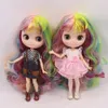 Dolls ICY DBS Middie Blyth Doll 1/8 BJD Joint Body Matte/Glossy Faceplate Colorful Hair 20cm Dolls DIY Toy Gift for Girls 230426