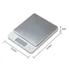 Échelles de ménage Digital Scale 500g 0,01 g Échelles électroniques Case de poche Bijoux Échelle d'échelle de poids du ménage 3 kg 0,1 g d'argent 230426