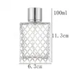 120 pcs/lot 100 ml verre vaporisateur de parfum bouteilles vide atomiseur rechargeable bouteille parfum étui avec taille de voyage