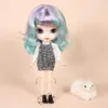 Lalki lodowe DBS Blyth Doll nr 4006/1049 Zielona mieszana fioletowa korpus stawu 1/6 BJD 230426