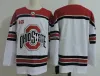 Ohio State Buckeyes Hockey-Trikots für Herren, 3 Sasha Larocque, 72 Dakota Joshua, 26 Mason Jobst, 7 Wyatt Ege, 30 Sean Romeo, besticktes NCAA-Trikot