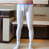 Men's Sleepwear MLXN Fashion Cotton Thermal Underwear Man Long Johns Male Thin Trousers Warm Penis Pouch Breathable Low Waist Underpants