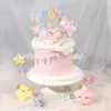 Forniture festive 1 PZ Gradiente Di Colore Cake Toppers Principessa Ragazza Matrimonio Buon Compleanno Decorazioni per feste Dessert Lettera Bandiera 2023