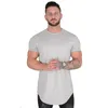 T-shirt da uomo T-shirt da palestra T-shirt da uomo in cotone a maniche corte T-shirt slim casual in bianco T-shirt da allenamento per bodybuilding fitness maschile Top Abbigliamento estivo 230426