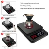 Hushållsskalor Yieryi LCD Digital Electronic Drip Coffee Scale med timer 3 kg 5 kg 0,1 g digital kaffevikt Hushåll DRIP SCALE TIMER 230426