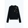 Tricots femme Tees 23AW Zadig Voltaire star love forage chaud pull en cachemire noir pull femme