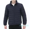 Men's Yoga Short Thin Down Jacket Outfit Solid Color Puffer Coat Sports Winter