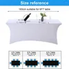 Table Cloth Tablecloth Elastic Covers Tear-resistant Wrinkle Free Solid Color Clothes For Wedding Party Birthday Banquet