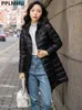 Women's Down Parkas Plus Size 5xl Long Duck Coat Lightweight Hooded Jackets Slim Korean Ultralight Puffer Chaquetas 231124