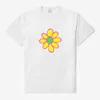 23SS nya kvinnliga mäns t-shirts röd heta chili paprika lanserar obegränsad kärlekstur tee blommor tryckt kort ärm sommar mode andas high street tee tjammtx161