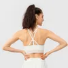 Al0lulu Yoga Bra Women's Sportsベスト通気性のあるフィットネスランニング下着